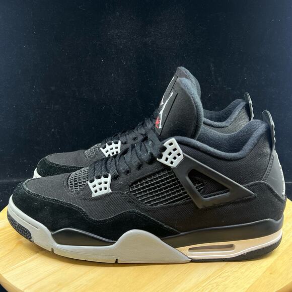 Jordan 4 Retro SE Mid Black Canvas DH7138-006 Size 12 - Picture 7 of 10